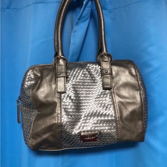 Nine West Silver and Brown Handbag - Picture 1 of 4